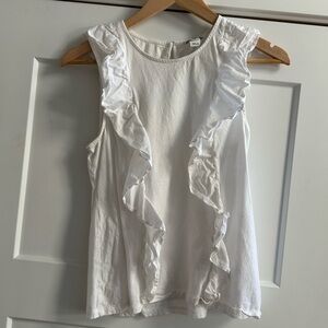 J. Crew Ruffle Sleeveless Top